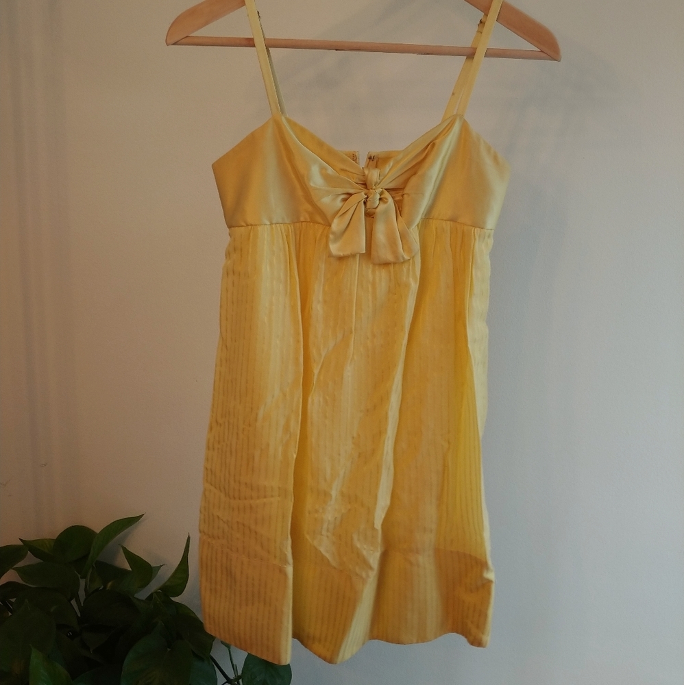 BCBG yellow dress size 0